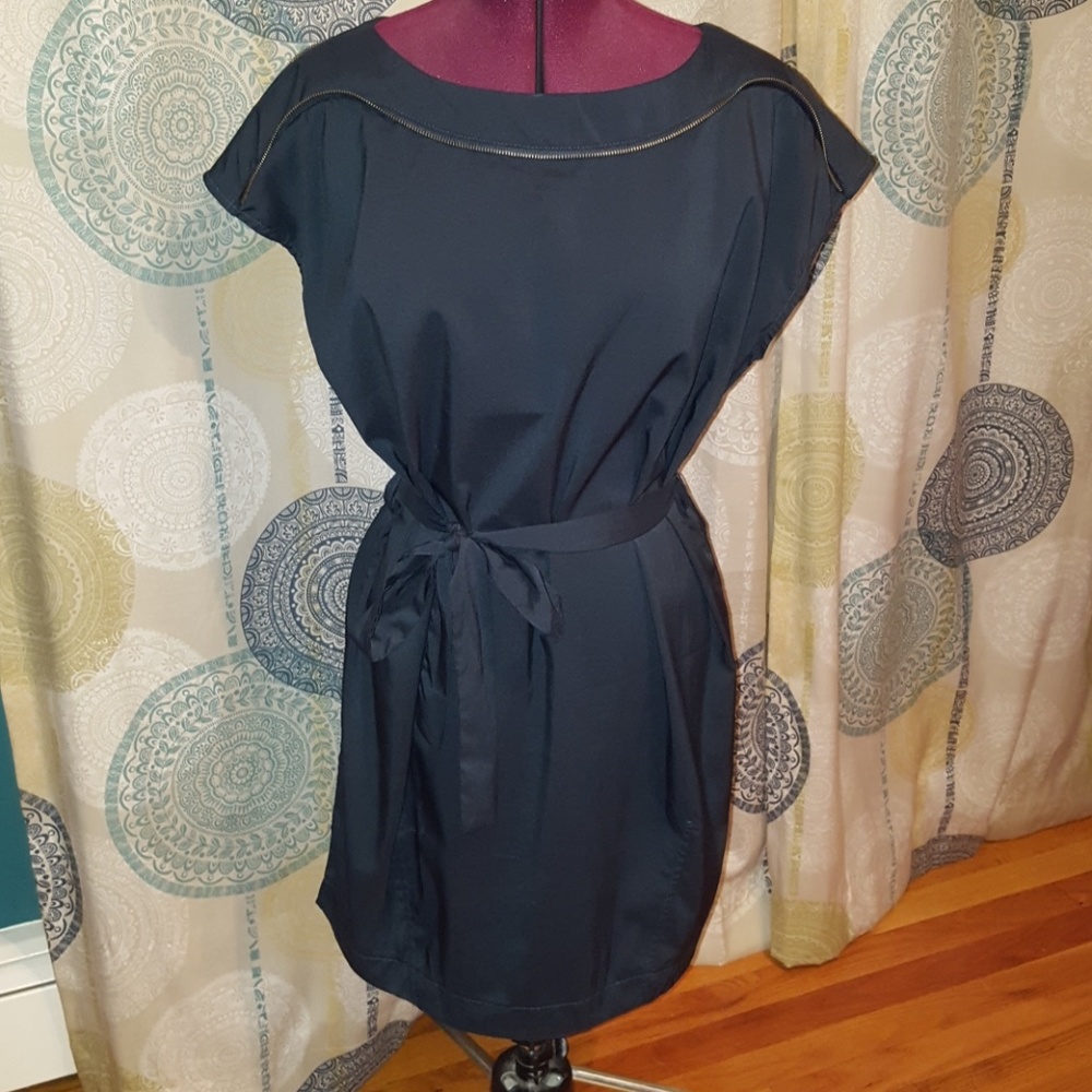 NWT Ya Blue dress w/ Zipper Accent